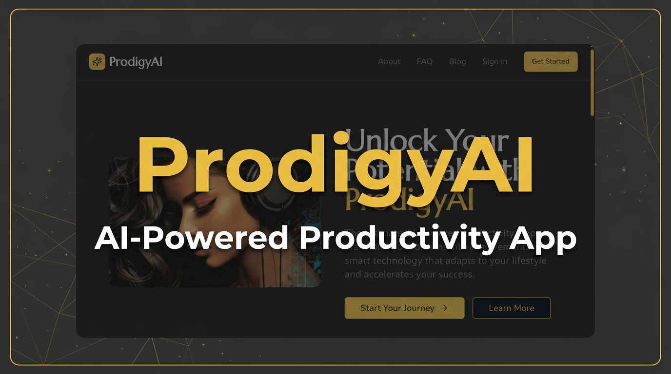ProdigyAI — AI-Powered Productivity App